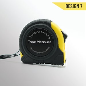 Personalised Tape Measure Ruler 5m Blade Engraved Gift for Fathers Day Idea Personalized Present for Him or DIY Dad Grandad Tool Design 7