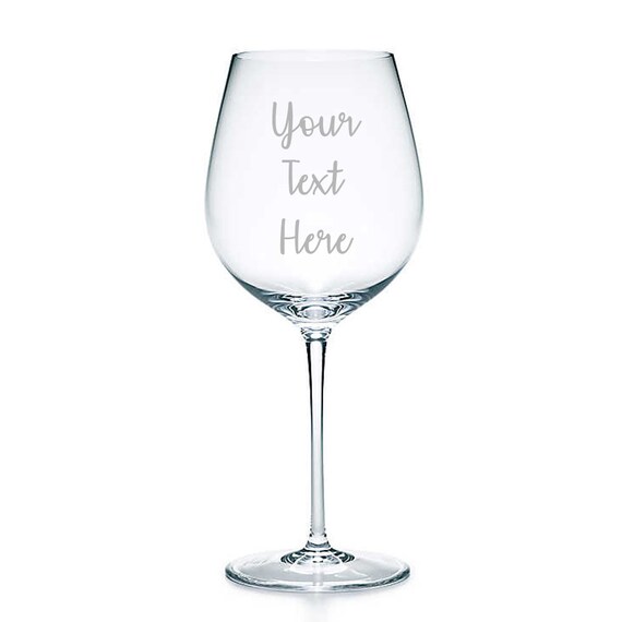 Laser Engraved Custom Wine Glass Personalize your wine glass with your own text or image Laser Engraved Custom Wine Glass Personalize your wine glass with your own text or image