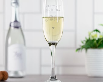 Personalised Celebrations Champagne Flute Glass Laser Engraved Birthday Gift Idea Graduation Engagement Gift Or Wedding Anniversary Gifts