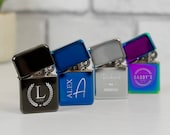 Personalised Engraved Lighter Refillable Gift Set Perfect Wedding Gift Idea for Him Groomsman Best Man Usher Favour Fathers Day Gift
