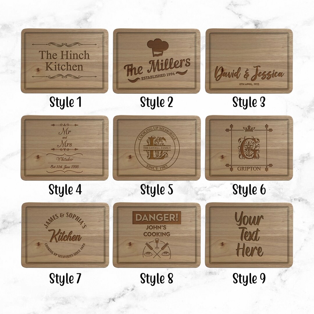 Personalised Engraved Chopping Board Personalised Wooden Cheese Board ...