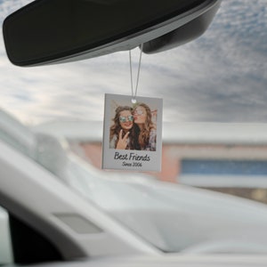 Personalisiertes Foto-Auto-Ornament, hängendes Auto, Polaroid, jedes Bild, Fahrprüfung, bestanden, Geschenkidee, erstes Auto-Charm-Geschenk Bild 4