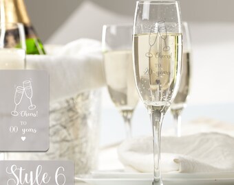 Flute Da Champagne Per Matrimonio Con Pizzo Bianco | Bicchieri Eleganti Per Sposi - Regalo Di Nozze - Foto 8