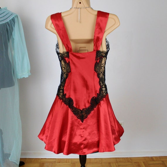 Vintage Victoria's Secret Gold Label, Red Black F… - image 7