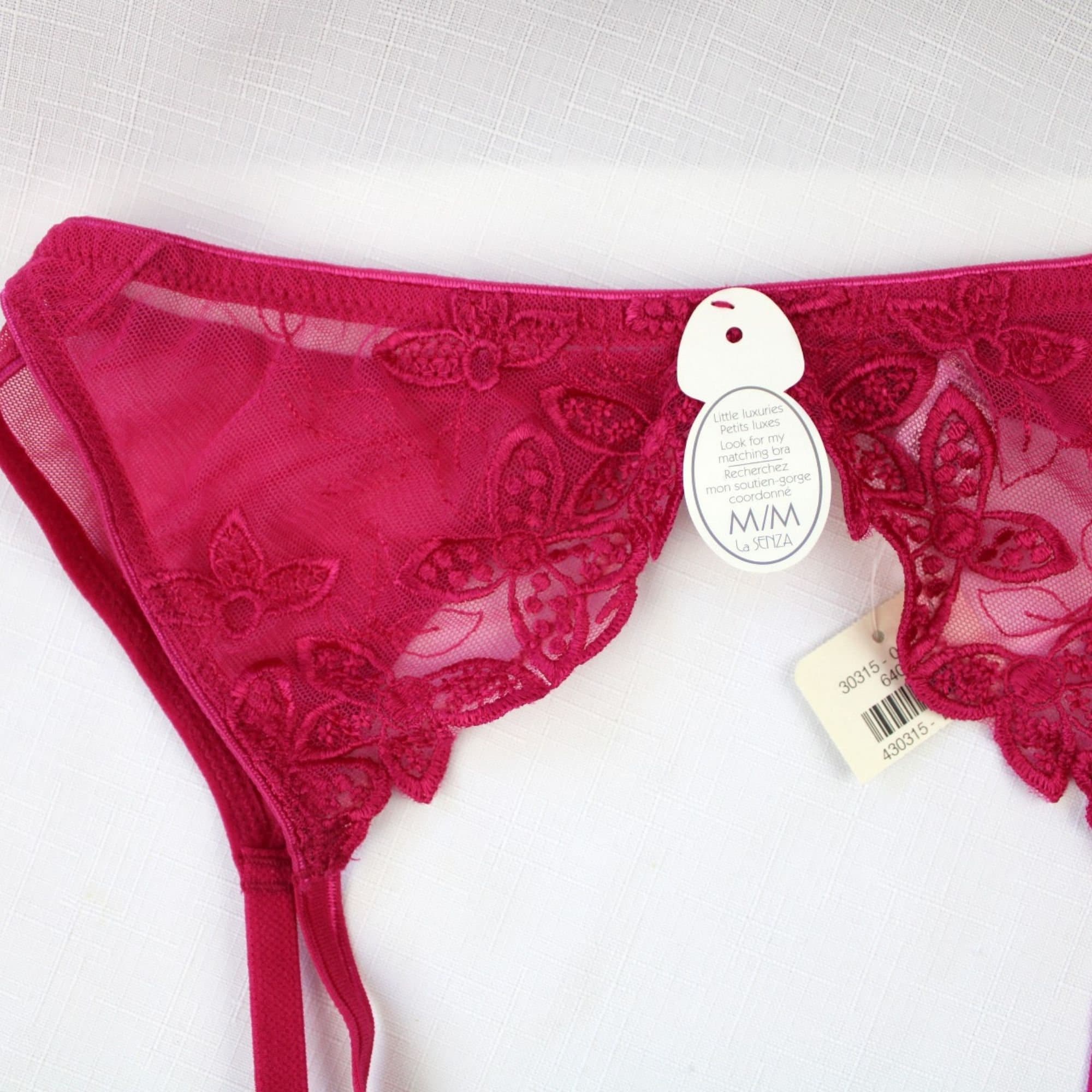Dark Pink Garter Belt NWT La Senza Size Medium Sexy - Etsy Canada
