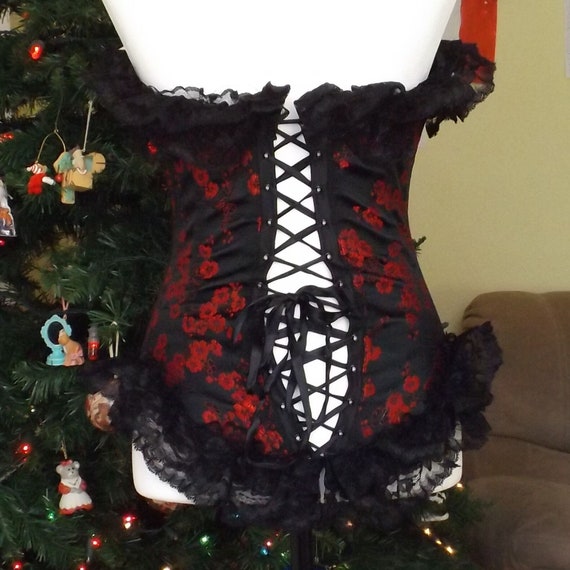 Escante corset, silk corset, overbust corset, burl