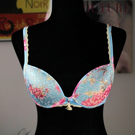 Lejaby Floral Bra,Lejaby Lingerie, Size 34B, Frenc
