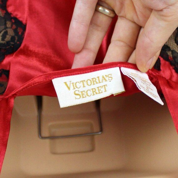 Vintage Victoria's Secret Gold Label, Red Black F… - image 8