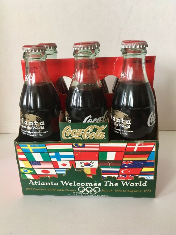 1995-1996 Atlanta Olympic Games 6 Pack COCA-COLA Classic 8oz