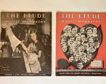 Vintage: The Etude Music Magazine (12 Issues)