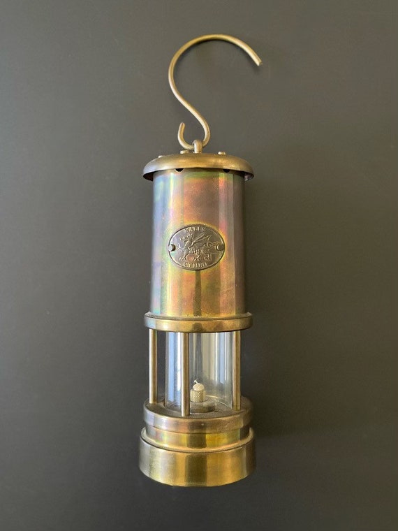 Wales Cymru Brass Miners Lamp Etsy Australia