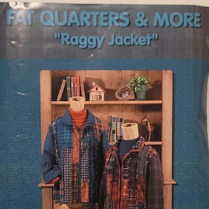 Four Corners Raggy Jacket FC9152 sewing pattern fat quarters quilt jacket Size S M L XL UNCUT factory folded