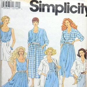 Simplicity 7894 1980s vintage sewing pattern separates wardrobe Size 10 12 14 16 UNCUT FACTORY FOLDED