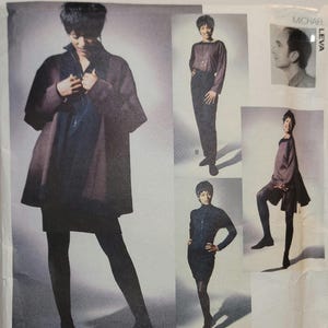 Vogue Attitudes 2564 Michael Leva 1990s vintage sewing pattern jacket dress top pants shorts Size 14 16 18 UNCUT