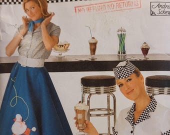 レトロな 1950 年代のプードル スカート、Andrea Schewe 作