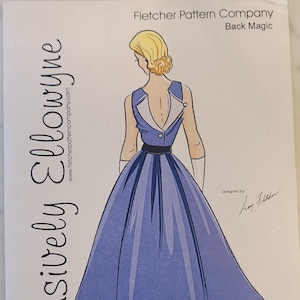 Fletcher Back Magic doll clothes pattern Exclusive Elegance UNCUT fashion doll dress