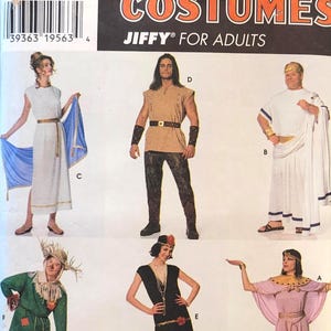 Simplicity 7382 costume pattern adult S M L Roman flapper UNCUT COMPLETE