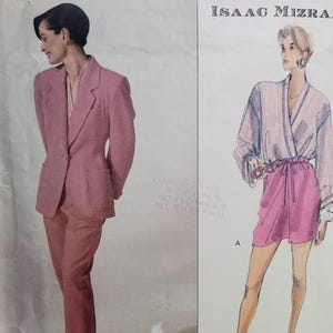 Isaac Mizrahi Vogue 2626 Designer-Schnittmuster Jacke Hose Größe 8 10 12 VORGESCHNITTEN KOMPLETT