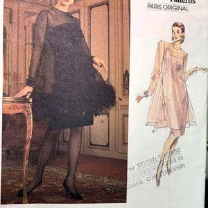 Vogue 2388 Givenchy Paris Original dress 12-16 UNCUT