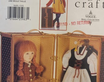 Doll Clothing Sewing Pattern – Vintage Vogue Craft 9688 Doll