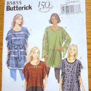 thumbnail image 2 of Butterick B5855 Misses' Tunic & Belt Sewing Pattern - Size Y (XS-S-M) 2 of 10