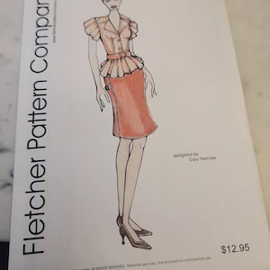 Fletcher Pattern Co Peaches and Cream Ellowynne Doll Outfit Pattern 2007 FACTORY SEALED