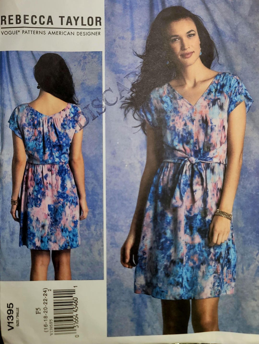 Vintage Vogue V1395 Sewing Pattern – Rebecca Taylor Dress, 2010s, Sizes ...