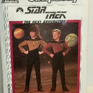 Simplicity 9397 Star Trek costume sewing pattern 1980s vintage cosplay Halloween Kids Size 7-12 PRE-CUT COMPLETE