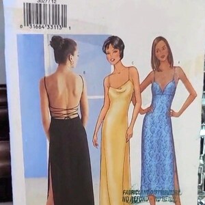 Abendkleid Schnittmuster – Butterick 3027 Slip Dress, Gr. 12-16 UNCUT