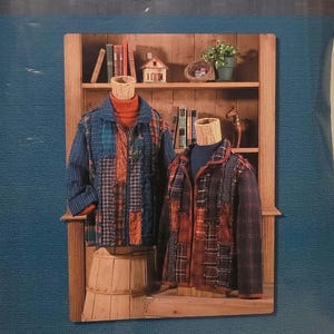 Four Corners Raggy Jacket FC9152 sewing pattern fat quarters quilt jacket Size S M L XL UNCUT factory folded