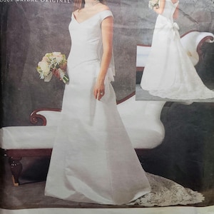 Vintage Vogue 2515 Bellville Sassoon bridal gown sewing pattern, 1999, size 12 14 16 UNCUT