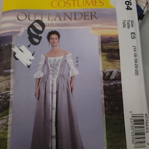 McCall&#39;S M7764 Outlander The series  Costumes patterns  size  E5 (  14to 22)  UNCUT rare find .vintage