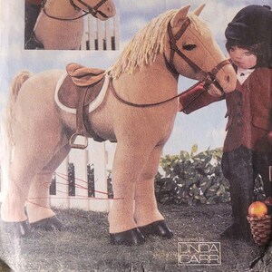 Stuffed Toy Horse Sewing Pattern: Vogue 7603, Equestrian Doll Accessory