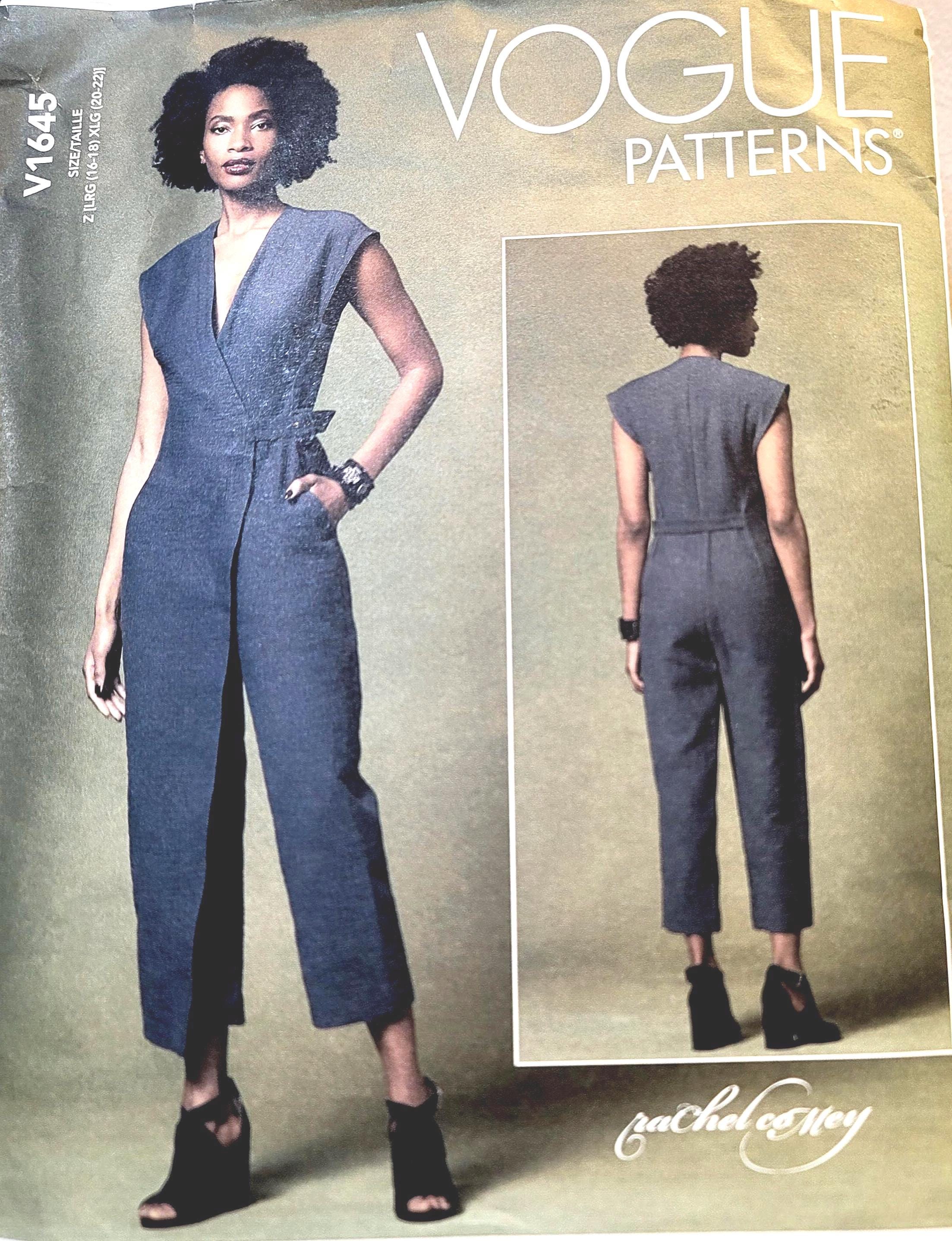 Vogue V1645 Rachel Comey Jumpsuit Sewing Pattern Minimalist Romper 