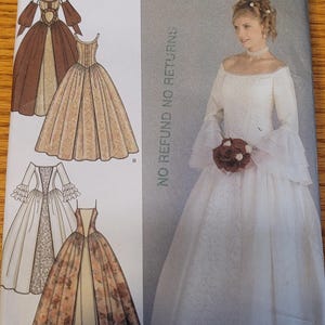 Renaissance Wedding Gown Pattern | Simplicity 4731 Sizes 12–20 | Historical Dress UNCUT Cosplay Bridal Costume