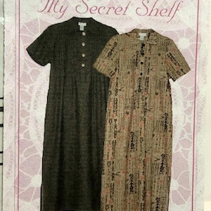 My Secret Shelf Pintuck Dress vintage sewing pattern XS XL 2X 3X UNCUT factory folded