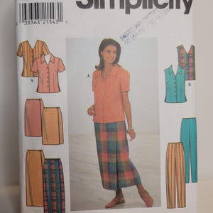 Simplicity 8124 sewing pattern blouse skirt pants Size 14 16 18 UNCUT FACTORY FOLDED