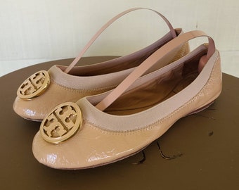 tory burch nude flats