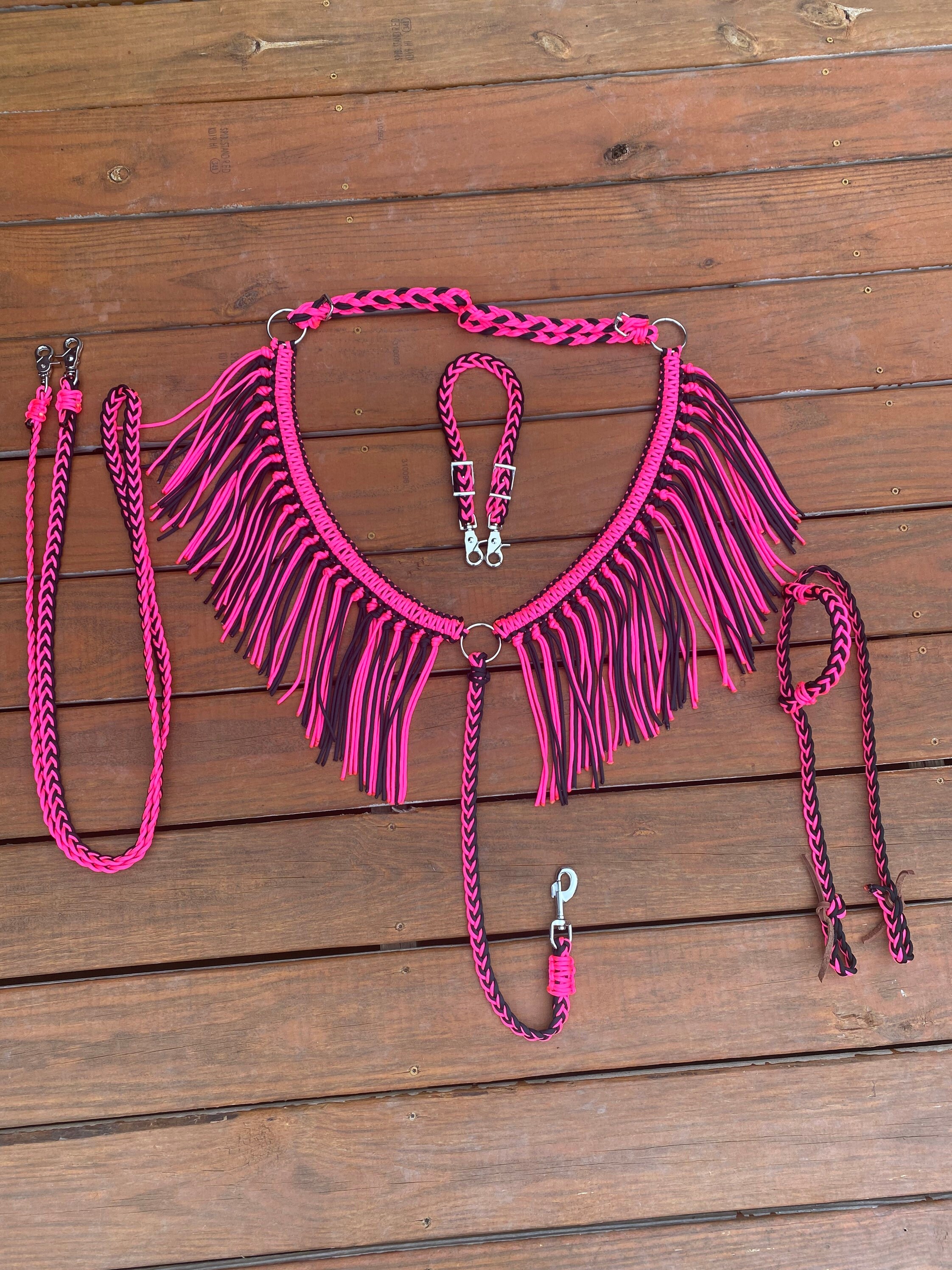 Pony Fringe Breast Collar Etsy