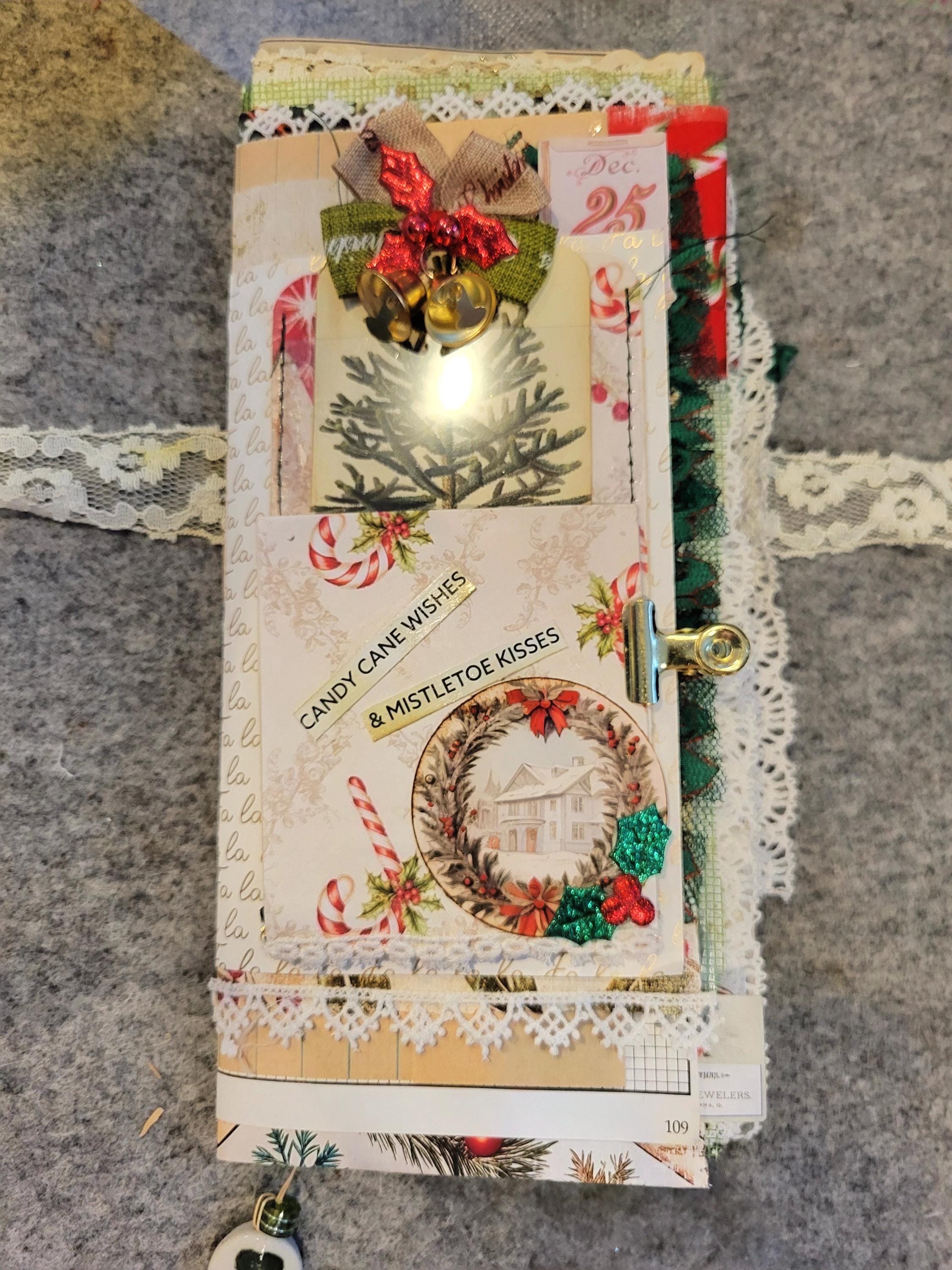 ジャンクジャーナル　クリスマス　ビンテージ クリスマスオープンスタイルジャンクジャーナル - Etsy 日本