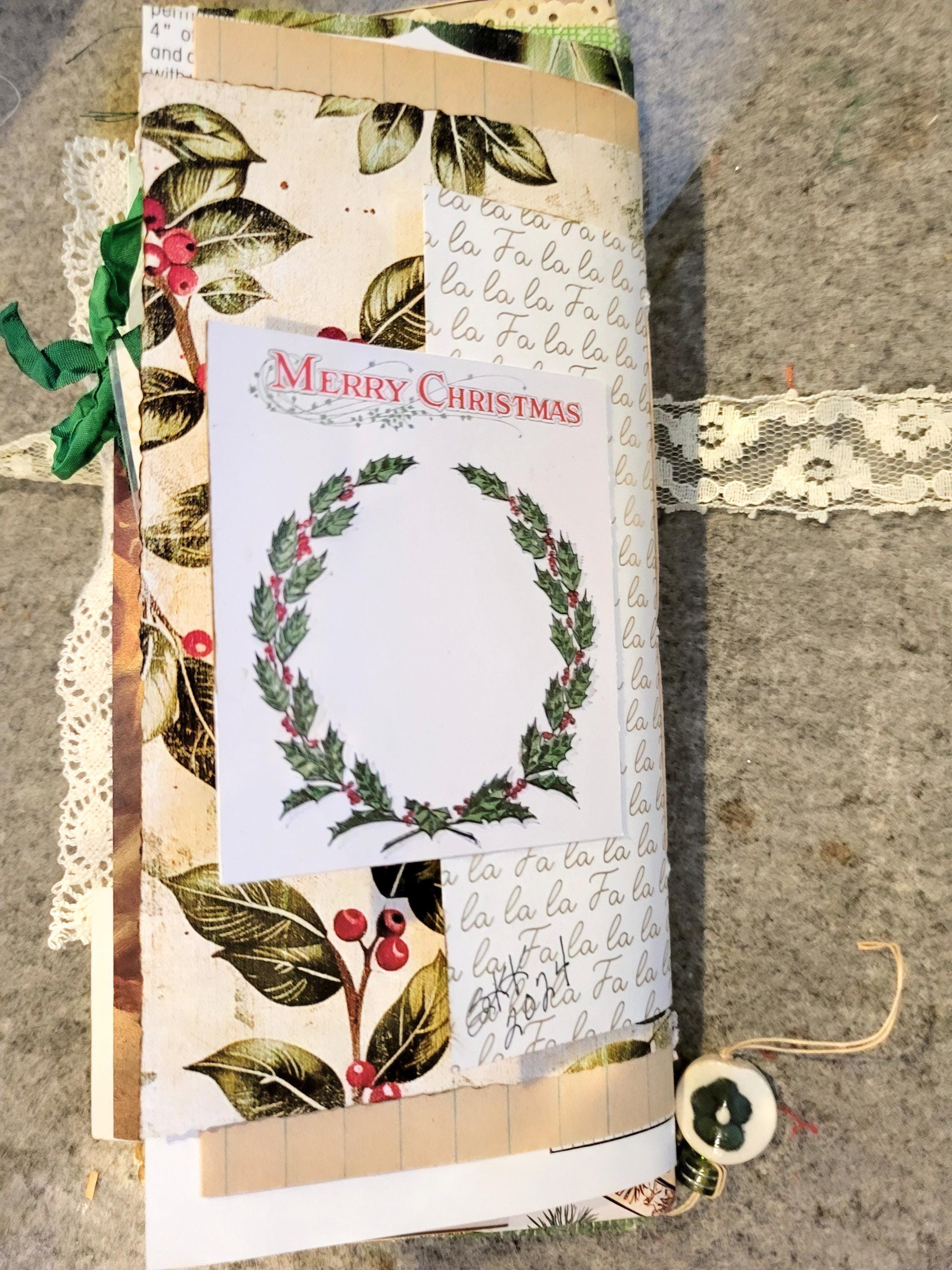 ジャンクジャーナル　クリスマス　ビンテージ クリスマスオープンスタイルジャンクジャーナル - Etsy 日本