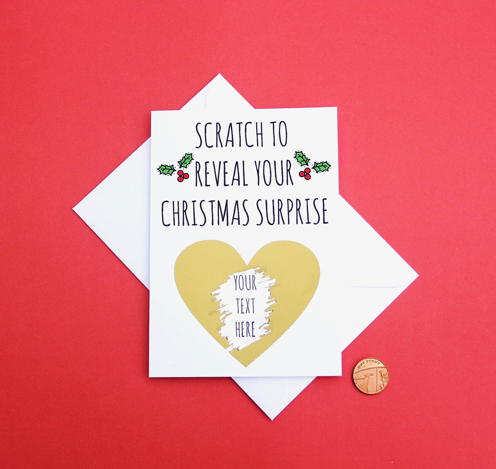 Scratch to Reveal Christmas Scratch Card Etsy UK