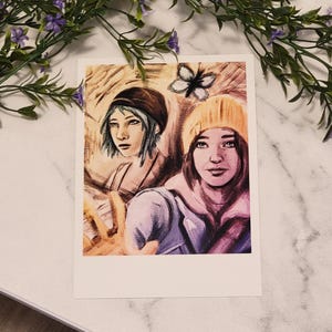 Life Is Strange - Chloe et Max - Mini impression - Style Polaroid