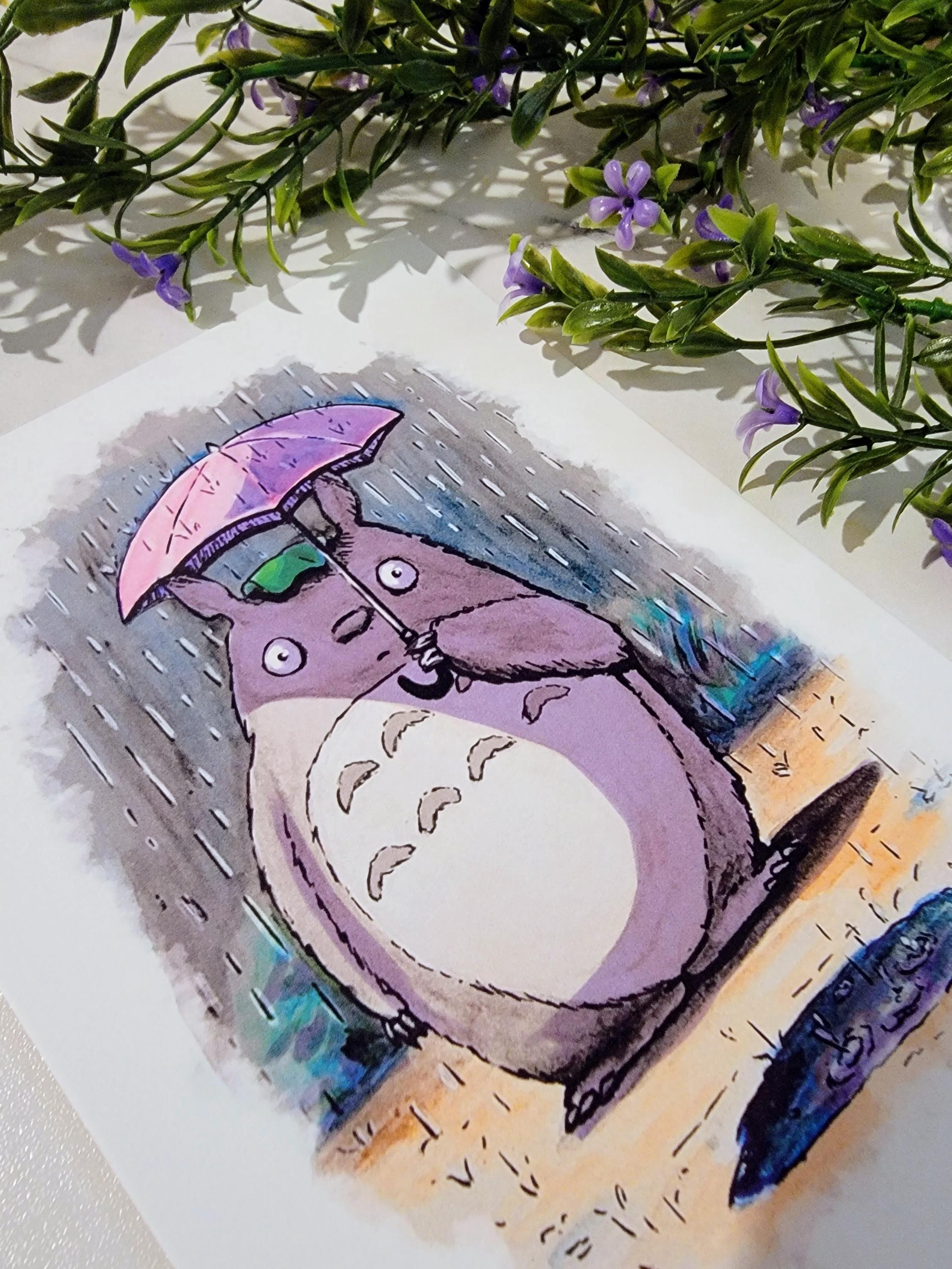 トトロ水彩画 公益財団法人