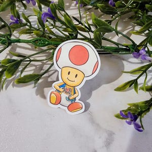 Kröte von Mario Aufkleber - Premium Matte Vinyl Stickers