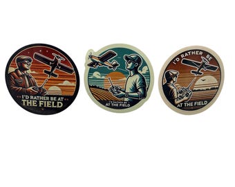 RC Airplane Pilot Sticker Pack: Aviation Enthusiast Gift