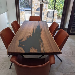 Epoxy Resin Wood Kitchen Table