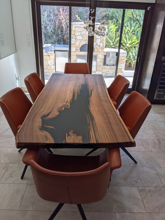 Epoxy Resin Wood Kitchen Table - Etsy