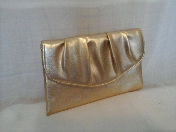 vintage gold clutch