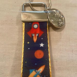 Space themed key fob